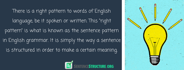 sentence pattern in english grammar